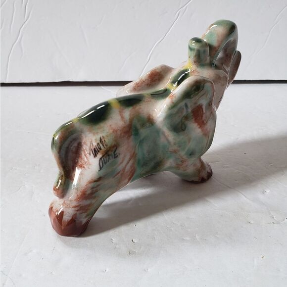 Elephant Figurine Signed - Picture 3 of 12